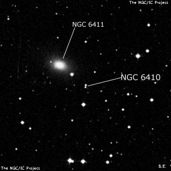NGC 6410 - две звезды. Описание NGC 6410:, Двойная звезда в созвездии Дракон