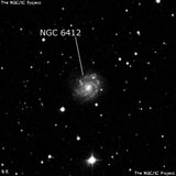 NGC 6412 - спиральная галактика с баром. Описание NGC 6412:, Галактика в созвездии Дракон