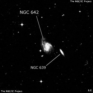 NGC 642 - спиральная галактика с баром. Описание NGC 642:, Галактика в созвездии Скульптор
