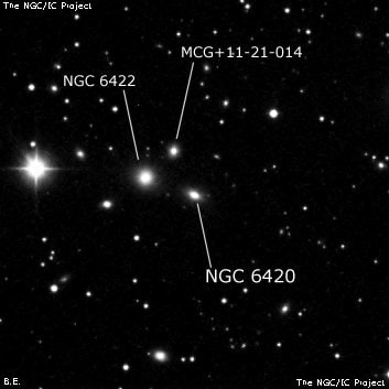 NGC 6420 - галактика. Описание NGC 6420:, Галактика в созвездии Дракон