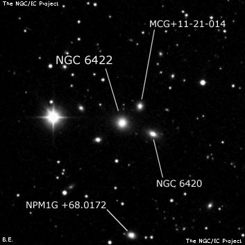 NGC 6422 - галактика. Описание NGC 6422:, Галактика в созвездии Дракон