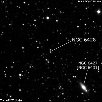 NGC 6428 - две звезды. Описание NGC 6428:, Двойная звезда в созвездии Геркулес