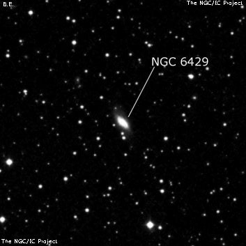 NGC 6429 - спиральная галактика с баром. Описание NGC 6429:, Галактика в созвездии Геркулес