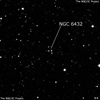 NGC 6432 - четыре звезды. Описание NGC 6432:, Объект глубокого космоса в созвездии Стрелец