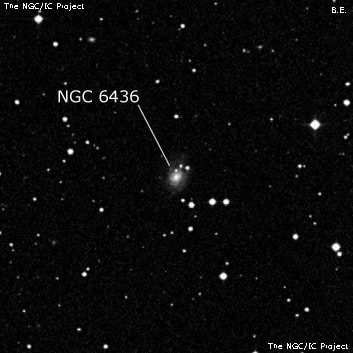 NGC 6436 - спиральная галактика. Описание NGC 6436:, Галактика в созвездии Дракон