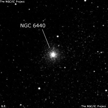 NGC 6440 - шаровое скопление звёзд. Описание NGC 6440:, Шаровое скопление в созвездии Стрелец