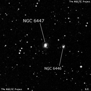 NGC 6447 - спиральная галактика с баром. Описание NGC 6447:, Галактика в созвездии Геркулес