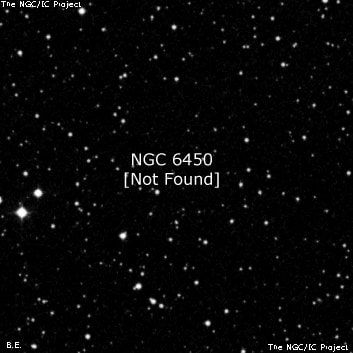 NGC 6450 - по указанным Генри Дрейером координатам, объект повторно не найден; . Описание NGC 6450:, Объект глубокого космоса в созвездии Геркулес