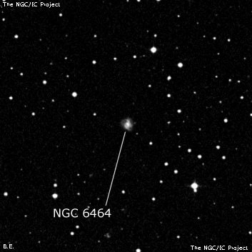 NGC 6464 - спиральная галактика. Описание NGC 6464:, Галактика в созвездии Дракон