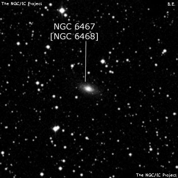 NGC 6467 - спиральная галактика. Описание NGC 6467:, Объект глубокого космоса в созвездии Геркулес