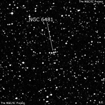 NGC 6481 - группа звёзд. Описание NGC 6481:, Объект глубокого космоса в созвездии Змееносец