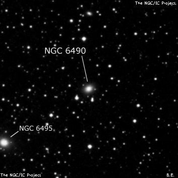 NGC 6490 - галактика. Описание NGC 6490:, Галактика в созвездии Геркулес