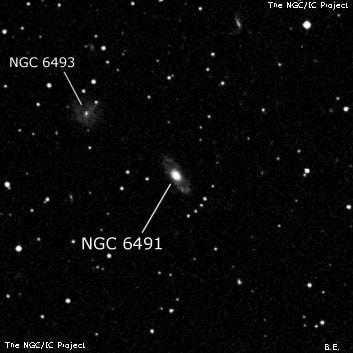 NGC 6491 - галактика. Описание NGC 6491:, Галактика в созвездии Дракон