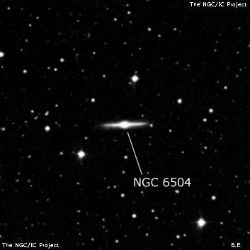 NGC 6504 - спиральная галактика. Описание NGC 6504:, Галактика в созвездии Геркулес
