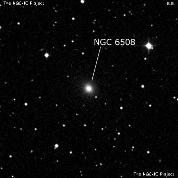 NGC 6508 - эллиптическая галактика. Описание NGC 6508:, Галактика в созвездии Дракон
