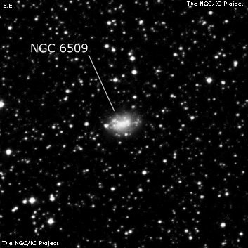 NGC 6509 - спиральная галактика с баром. Описание NGC 6509:, Галактика в созвездии Змееносец