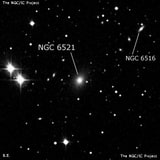 NGC 6521 - эллиптическая галактика. Описание NGC 6521:, Галактика в созвездии Дракон