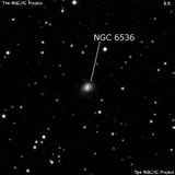 NGC 6536 - спиральная галактика с баром. Описание NGC 6536:, Галактика в созвездии Дракон