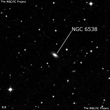 NGC 6538 - спиральная галактика. Описание NGC 6538:, Галактика в созвездии Дракон