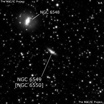 NGC 6549 - галактика. Описание NGC 6549:, Объект глубокого космоса в созвездии Геркулес