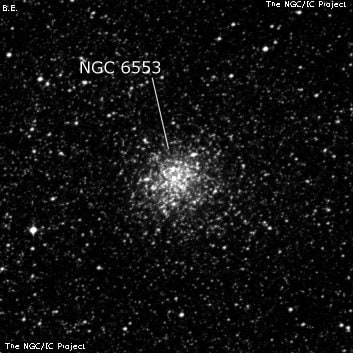 NGC 6553 - шаровое скопление звёзд. Описание NGC 6553:, Шаровое скопление в созвездии Стрелец