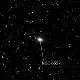 NGC 6557 - линзовидная галактика. Описание NGC 6557:, Галактика в созвездии Октант
