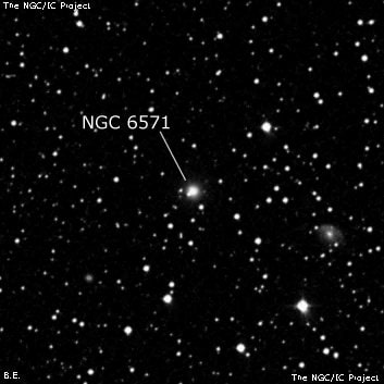 NGC 6571 - галактика. Описание NGC 6571:, Галактика в созвездии Геркулес