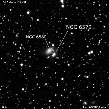 NGC 6579 - спиральная галактика. Описание NGC 6579:, Галактика в созвездии Геркулес
