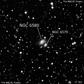 NGC 6580 - галактика. Описание NGC 6580:, Галактика в созвездии Геркулес
