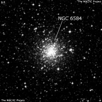 NGC 6584 - шаровое скопление звёзд. Описание NGC 6584:, Шаровое скопление в созвездии Телескоп