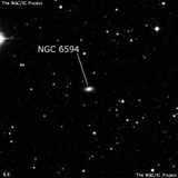 NGC 6594 - спиральная галактика. Описание NGC 6594:, Галактика в созвездии Дракон