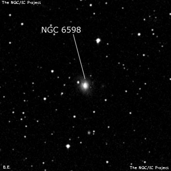 NGC 6598 - галактика. Описание NGC 6598:, Галактика в созвездии Дракон
