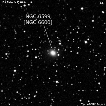 NGC 6599 - линзовидная галактика. Описание NGC 6599:, Объект глубокого космоса в созвездии Геркулес