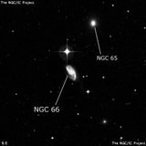 NGC 66 - спиральная галактика с баром. Описание NGC 66:, Галактика в созвездии Кит