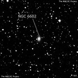 NGC 6602 - спиральная галактика с баром. Описание NGC 6602:, Галактика в созвездии Геркулес