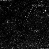 NGC 6605 - рассеянное скопление звёзд. Описание NGC 6605:, Рассеянное скопление в созвездии Змея