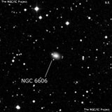 NGC 6606 - спиральная галактика. Описание NGC 6606:, Галактика в созвездии Лира