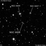 NGC 6608 - галактика. Описание NGC 6608:, Галактика в созвездии Дракон