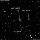 NGC 6609 - галактика. Описание NGC 6609:, Галактика в созвездии Дракон