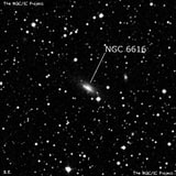 NGC 6616 - галактика. Описание NGC 6616:, Галактика в созвездии Геркулес