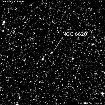 NGC 6620 - планетарная туманность. Описание NGC 6620:, Планетарная туманность в созвездии Стрелец