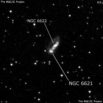 NGC 6621 - галактика. Описание NGC 6621:, Галактика в созвездии Дракон