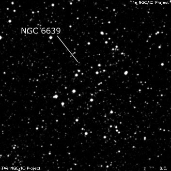 NGC 6639 - рассеянное скопление звёзд. Описание NGC 6639:, Рассеянное скопление в созвездии Щит