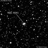 NGC 6641 - спиральная галактика. Описание NGC 6641:, Галактика в созвездии Геркулес