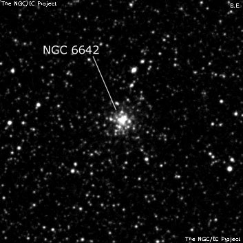 NGC 6642 - шаровое скопление звёзд. Описание NGC 6642:, Шаровое скопление в созвездии Стрелец