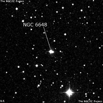 NGC 6648 - две звезды. Описание NGC 6648:, Объект глубокого космоса в созвездии Дракон