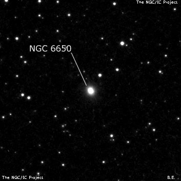 NGC 6650 - галактика. Описание NGC 6650:, Галактика в созвездии Дракон
