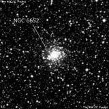 NGC 6652 - шаровое скопление звёзд. Описание NGC 6652:, Шаровое скопление в созвездии Стрелец