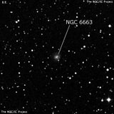 NGC 6663 - спиральная галактика. Описание NGC 6663:, Галактика в созвездии Лира