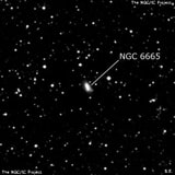 NGC 6665 - спиральная галактика. Описание NGC 6665:, Галактика в созвездии Лира